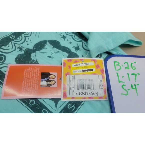 Girl's Bonitas Vibras / Good Vibes Graphic Tee - Latino Heritage Blue XS - Picture 6 of 7